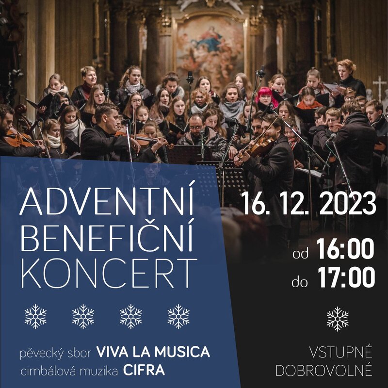 Adventní benefiční koncert 16. 12. v Uherském Hradišti