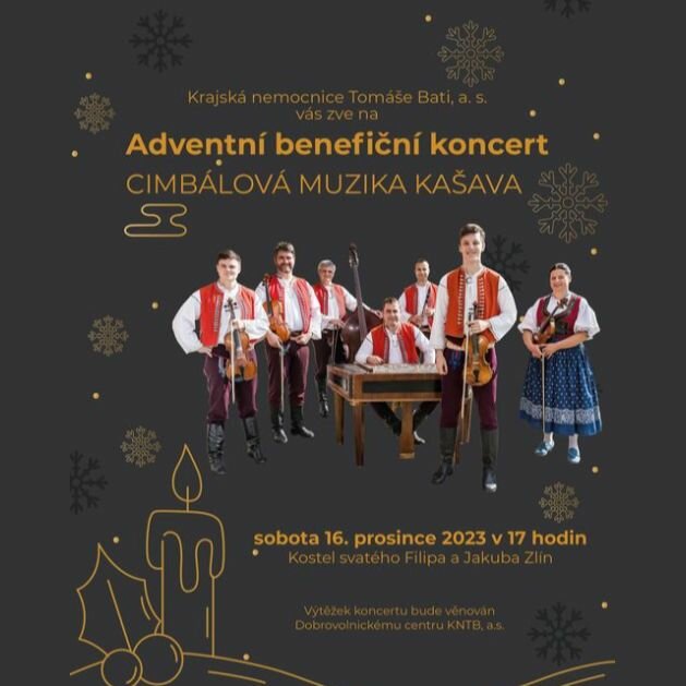 Adventní benefiční koncert 16. 12. ve Zlíně