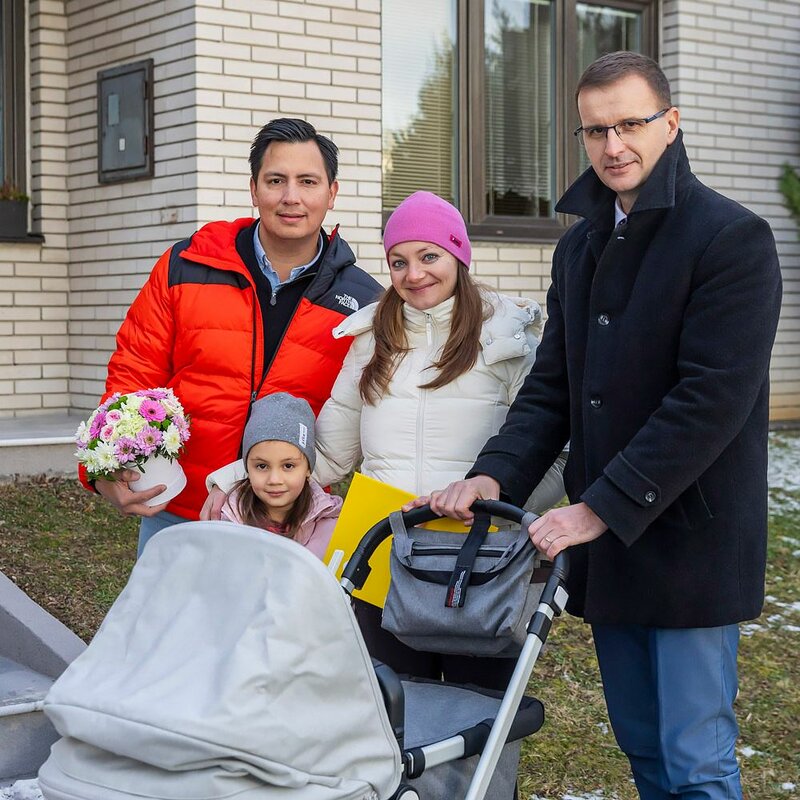 Hejtman s rodinou malého Matea