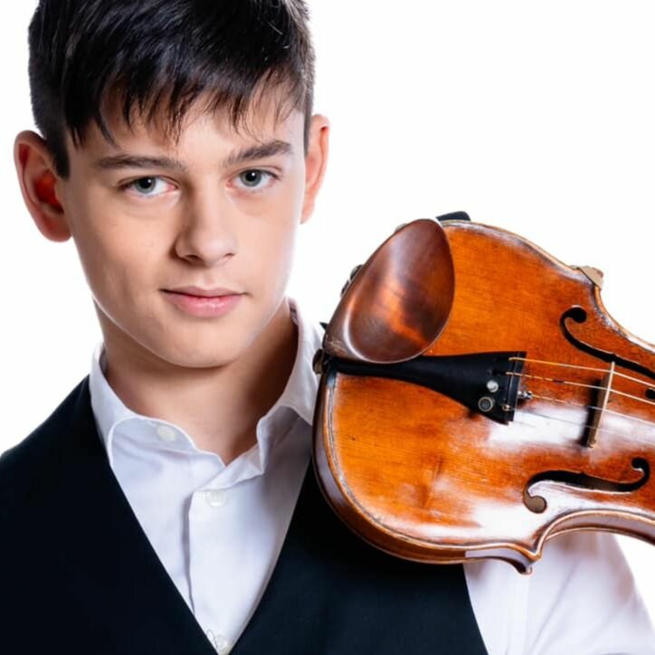 TEO GERTLER housle, slovenský vítěz soutěže Virtuosos V4+ 2023