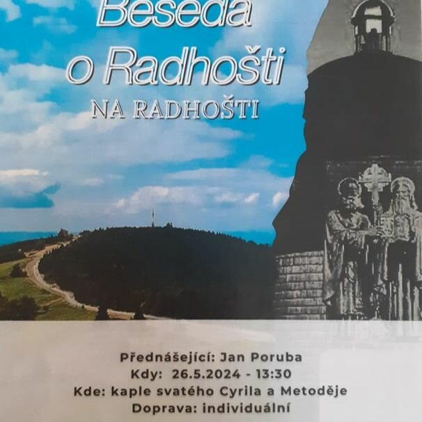 Beseda o Radhošti na Radhošti se uskuteční 26. 5. 2024