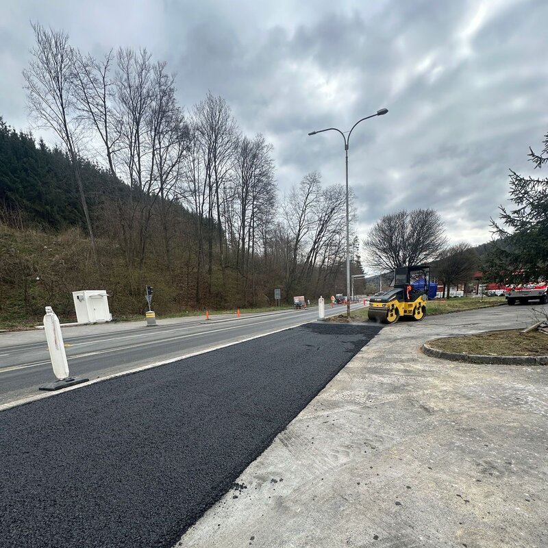 Kraj nechal na hraničním přechodu Starý Hrozenkov vybudovat dezinfekční vany.