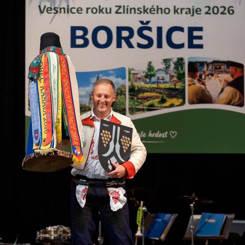 Boršice hostily slavnostní předání ocenění Vesnice roku Zlínského kraje.