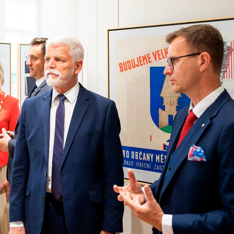 Prezident Petr Pavel s hejtmanem Radimem Holišem