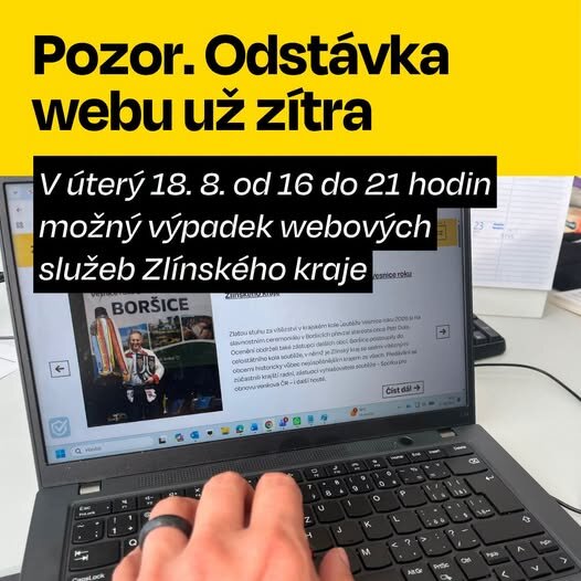 Plánovaná odstávka elektronických služeb