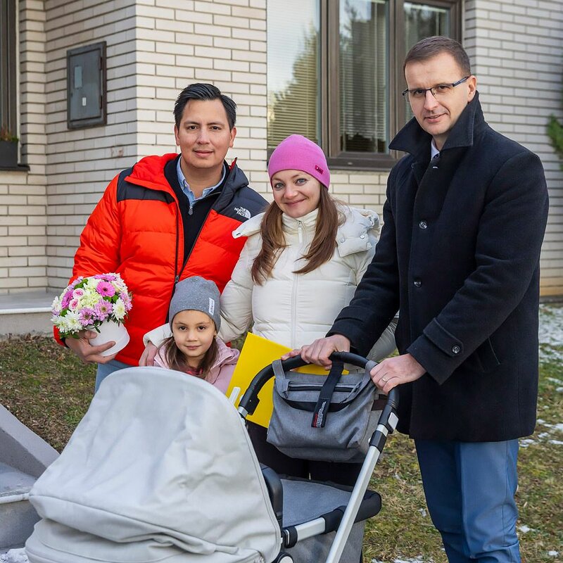 Hejtman s rodinou malého Matea