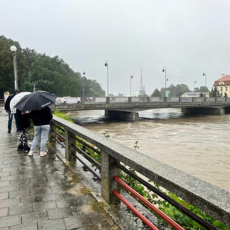 Řeka Morava v Kroměříži