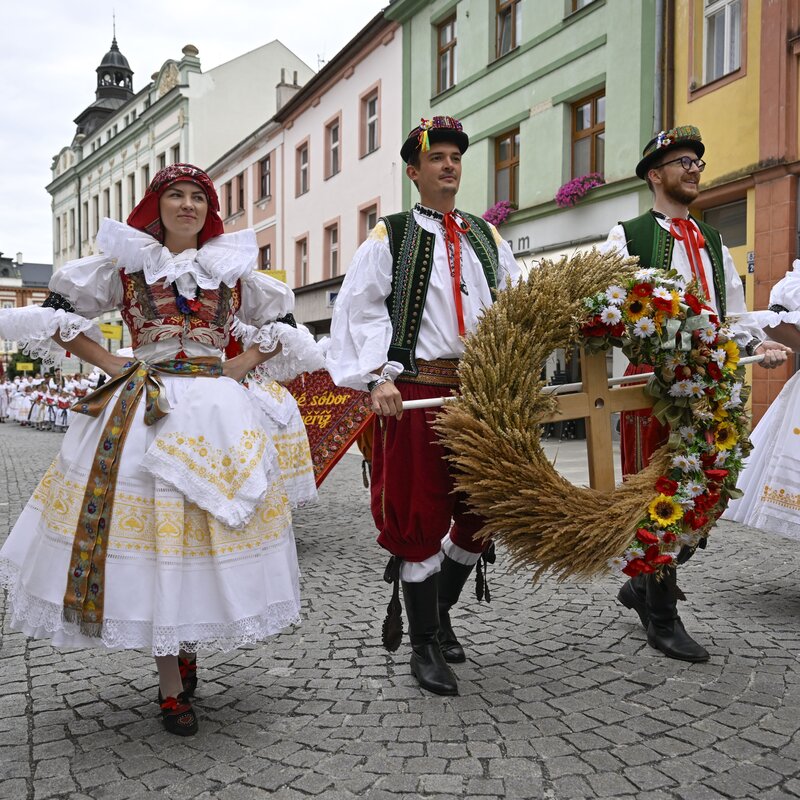 Dožínky Zlínského kraje. Kroměříž hostila slavnosti sklizně