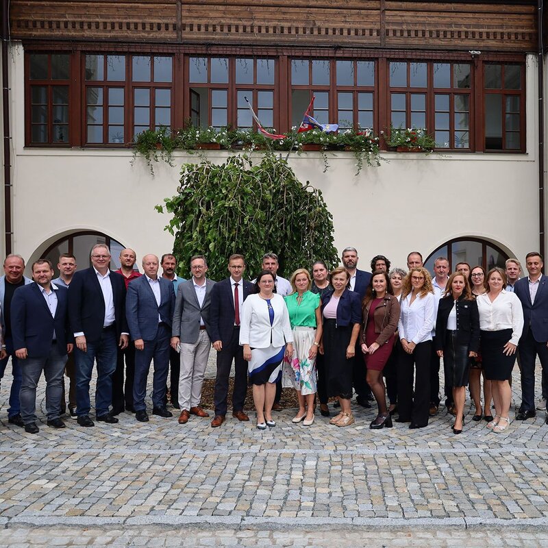 Vedení Zlínského kraje a starostové Místní akční skupiny Partnerství Moštěnka 