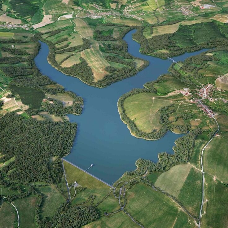 Vodní nádrž Vlachovice - vizualizace