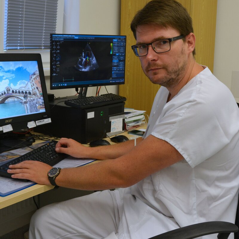 Primář interny Jiří Kašpar z Uherskohradišťské nemocnice.