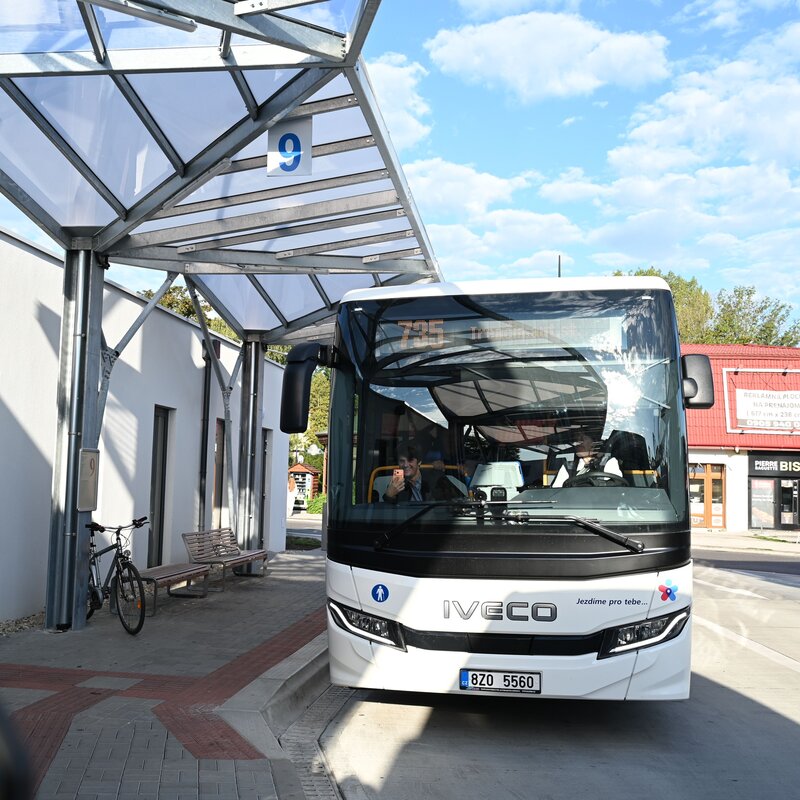 Zahájení autobusové linky Zlín/Trenčín.
